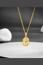 C-311–18k Gold Plated Stainless Steel Tarnish Free Waterproof Female Jewellery