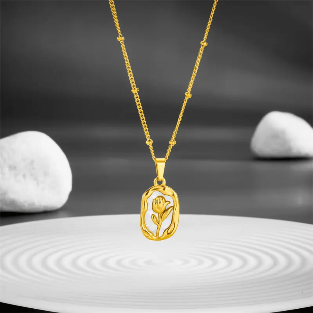 C-311–18k Gold Plated Stainless Steel Tarnish Free Waterproof Female Jewellery