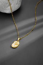 C-311–18k Gold Plated Stainless Steel Tarnish Free Waterproof Female Jewellery