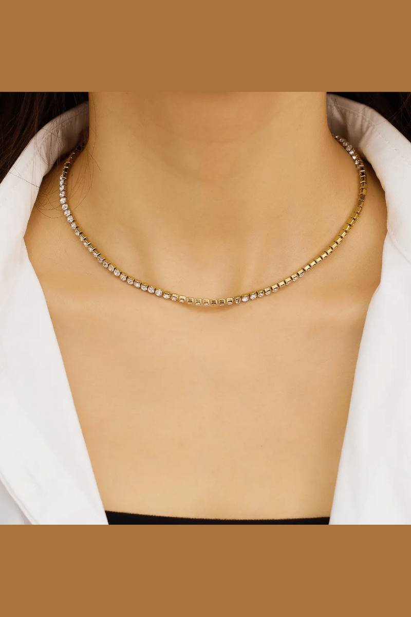 C-308 – 18k Gold Plated Stainless Steel Tarnish Free Waterproof Female Jewellery