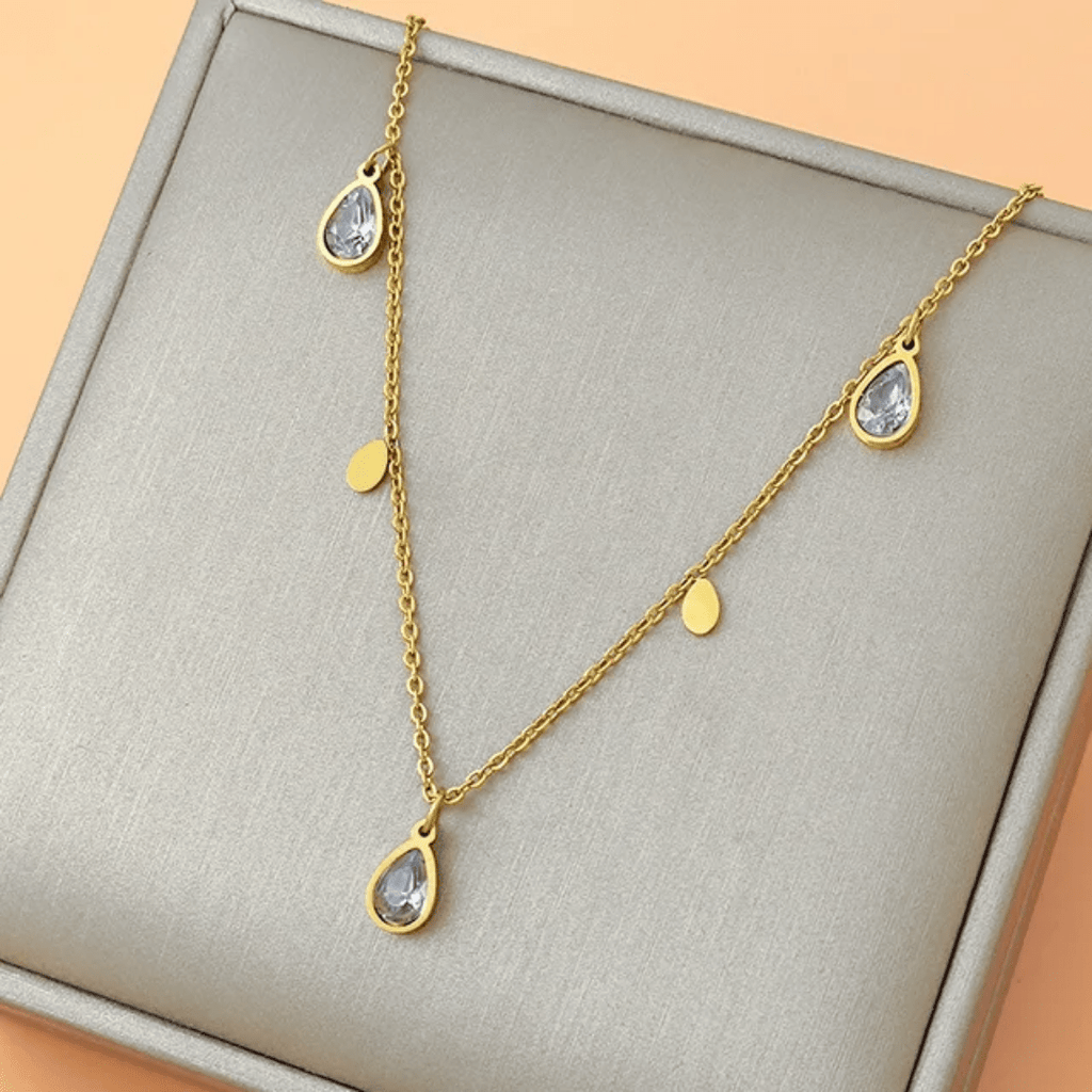 C-261 – 18k Gold Plated Stainless Steel Tarnish Free Waterproof Female Jewellery