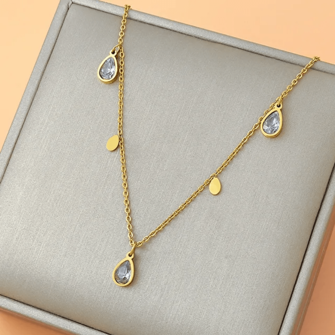 C-261 – 18k Gold Plated Stainless Steel Tarnish Free Waterproof Female Jewellery