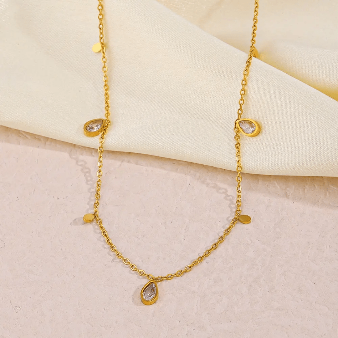 C-261 – 18k Gold Plated Stainless Steel Tarnish Free Waterproof Female Jewellery