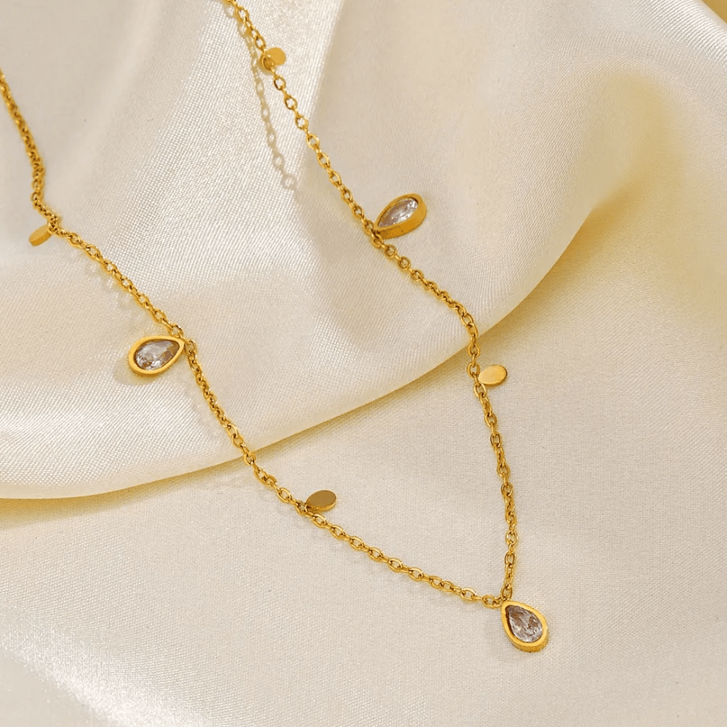 C-261 – 18k Gold Plated Stainless Steel Tarnish Free Waterproof Female Jewellery
