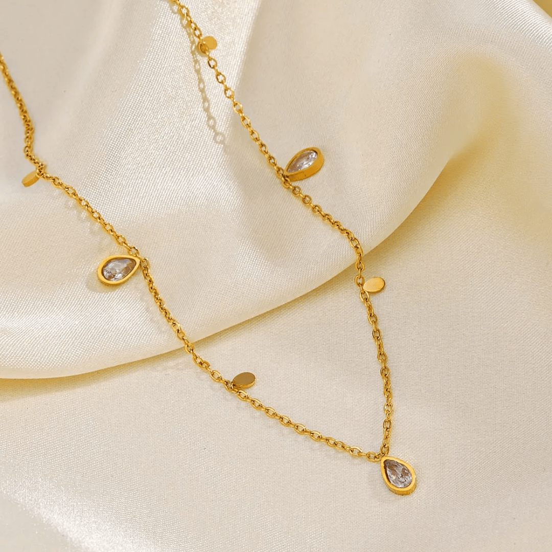 C-261 – 18k Gold Plated Stainless Steel Tarnish Free Waterproof Female Jewellery