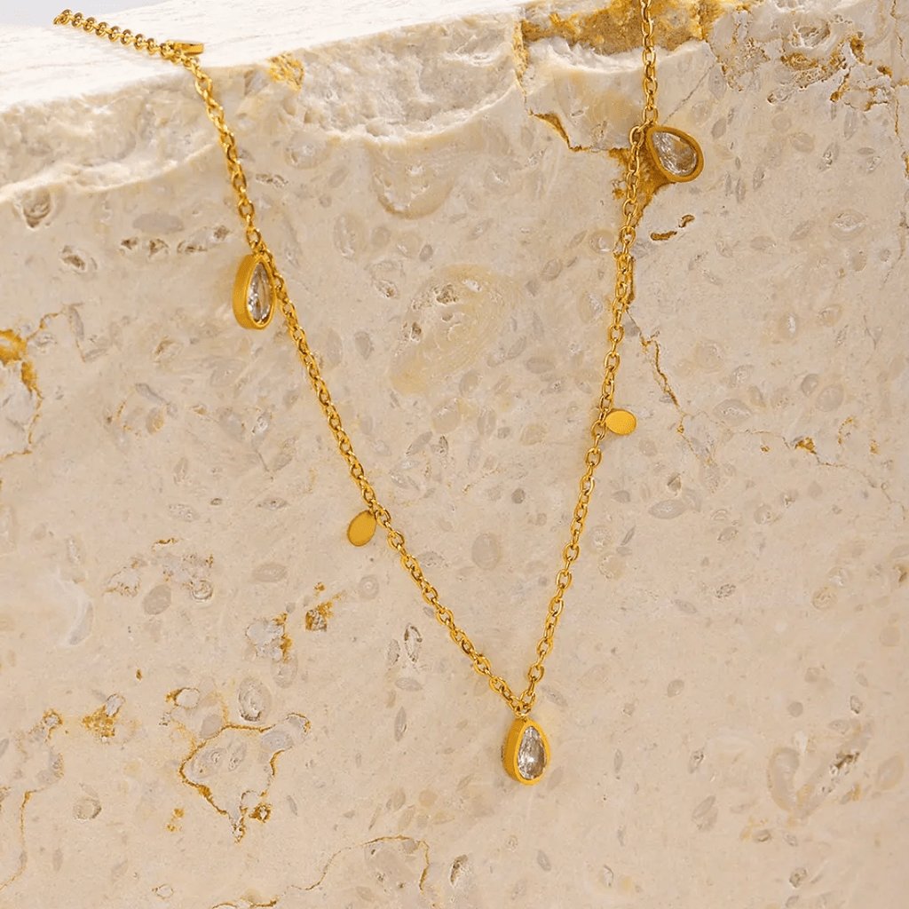 C-261 – 18k Gold Plated Stainless Steel Tarnish Free Waterproof Female Jewellery