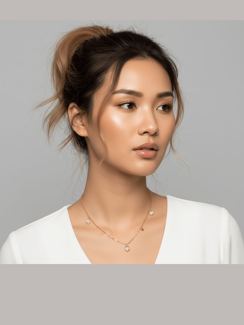 C-261 – 18k Gold Plated Stainless Steel Tarnish Free Waterproof Female Jewellery