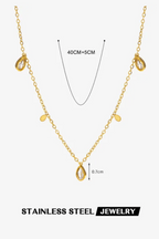 C-261 – 18k Gold Plated Stainless Steel Tarnish Free Waterproof Female Jewellery