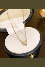 C-251-18k Gold Plated Stainless Steel Tarnish Free Waterproof Female Jewellery