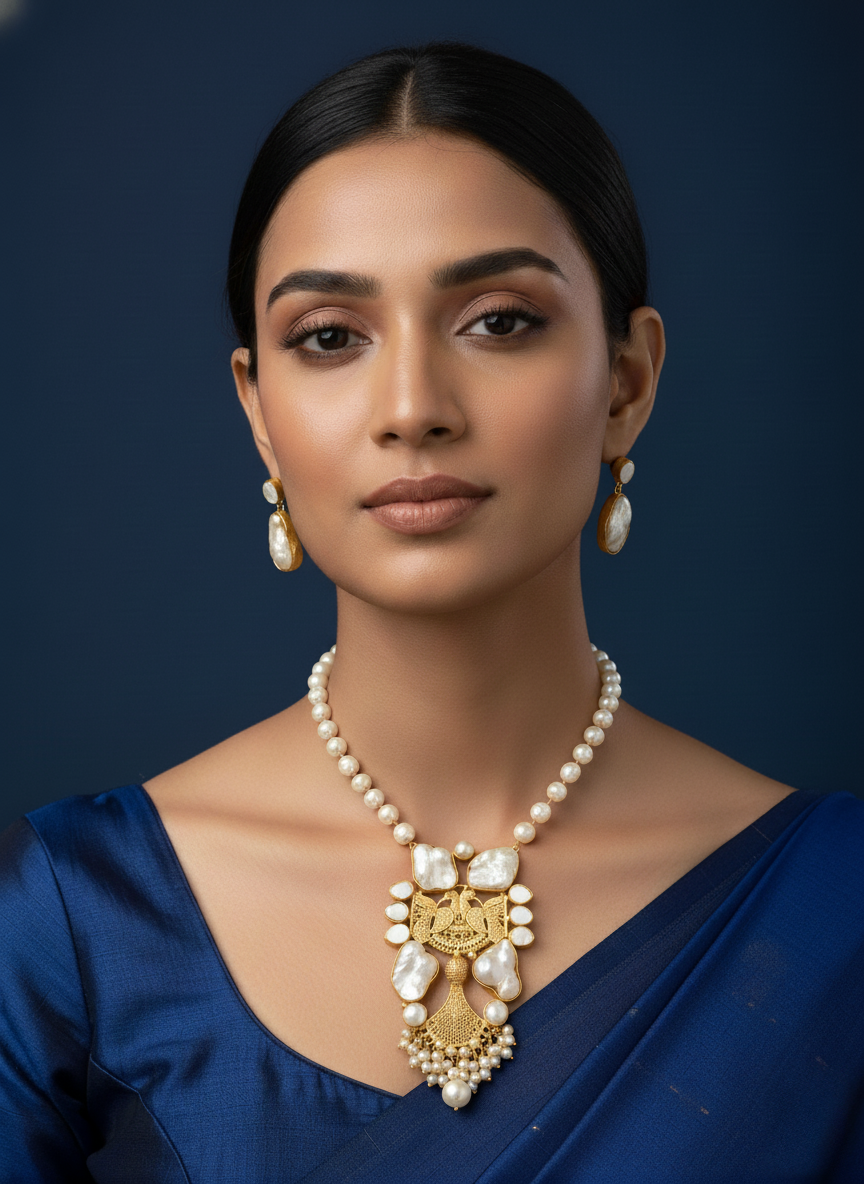 Geetanjali real pearl set