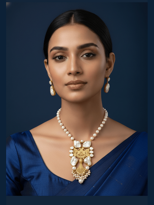 Geetanjali real pearl set