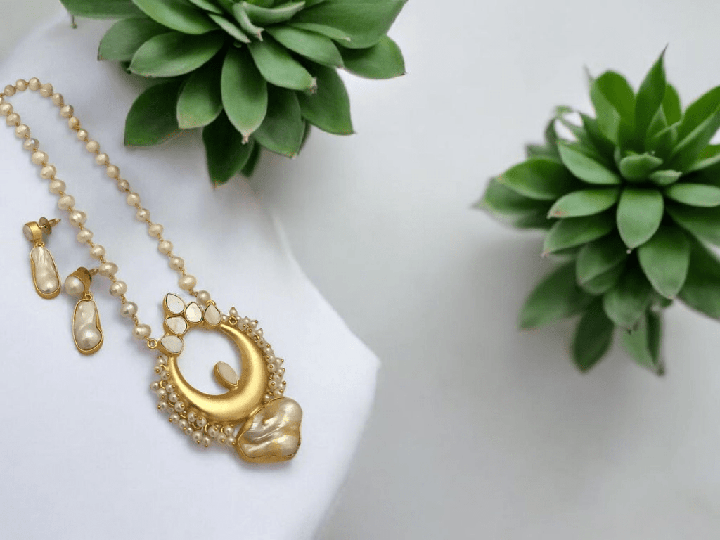 Ahalya real pearl set