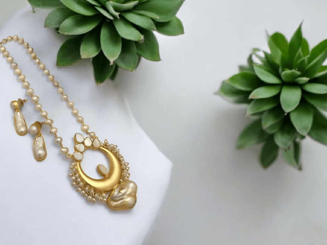 Ahalya real pearl set