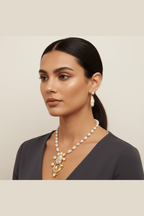 Abhaya real pearl set