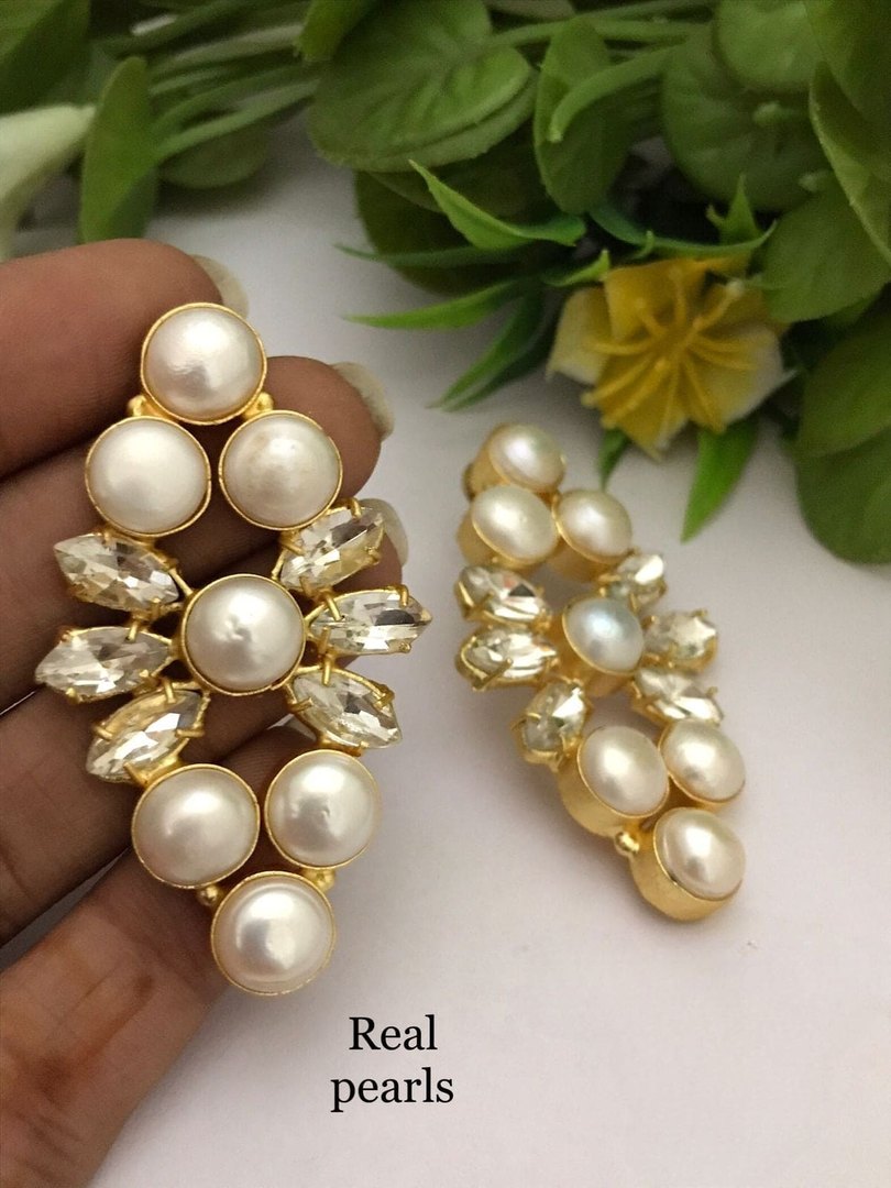 Kanchan Real pearl Earrings