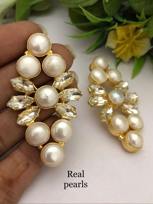 Kanchan Real pearl Earrings
