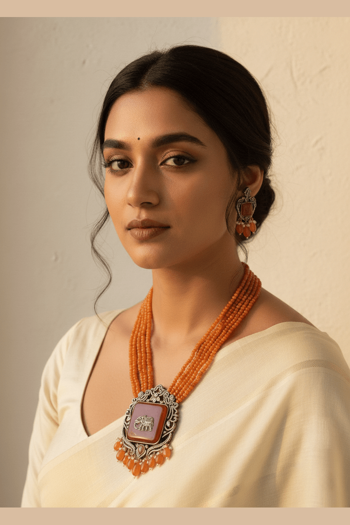 Revti kundan semi precious set