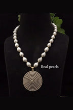 Suhasini Real Pearl Set