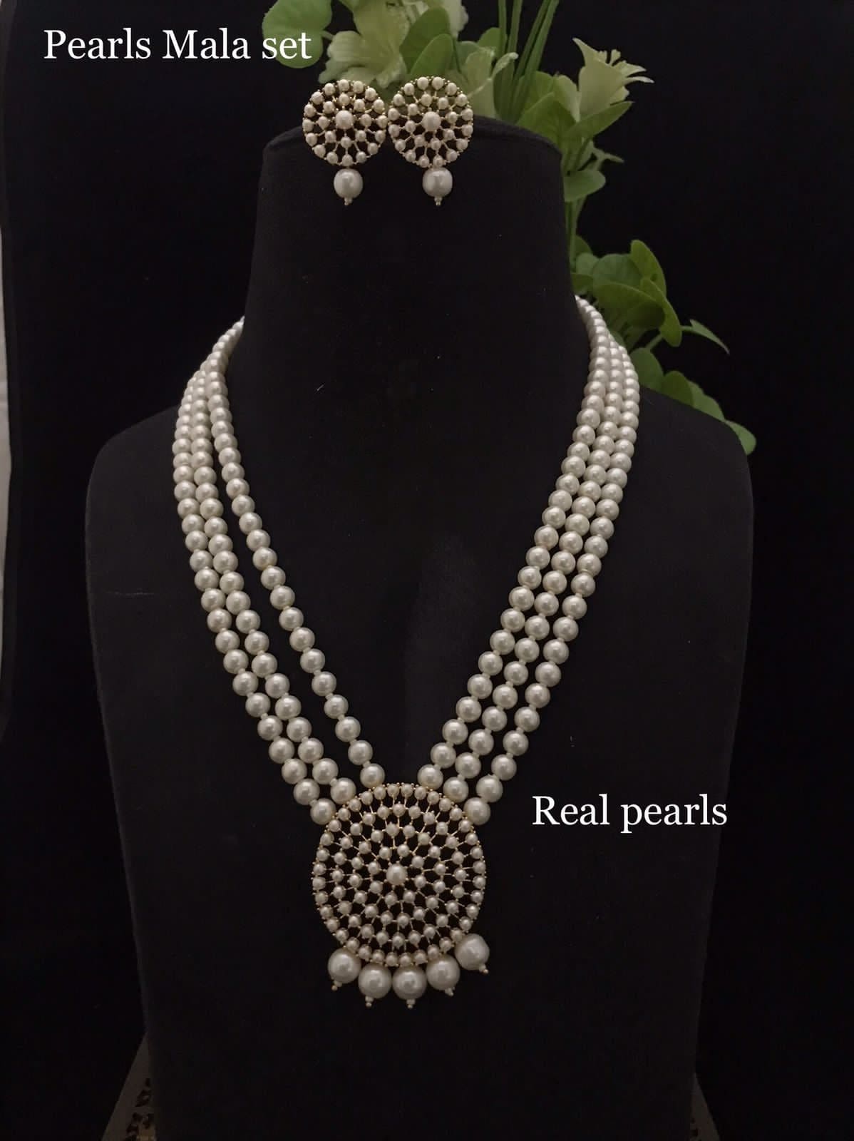 Divija Real Pearl Set