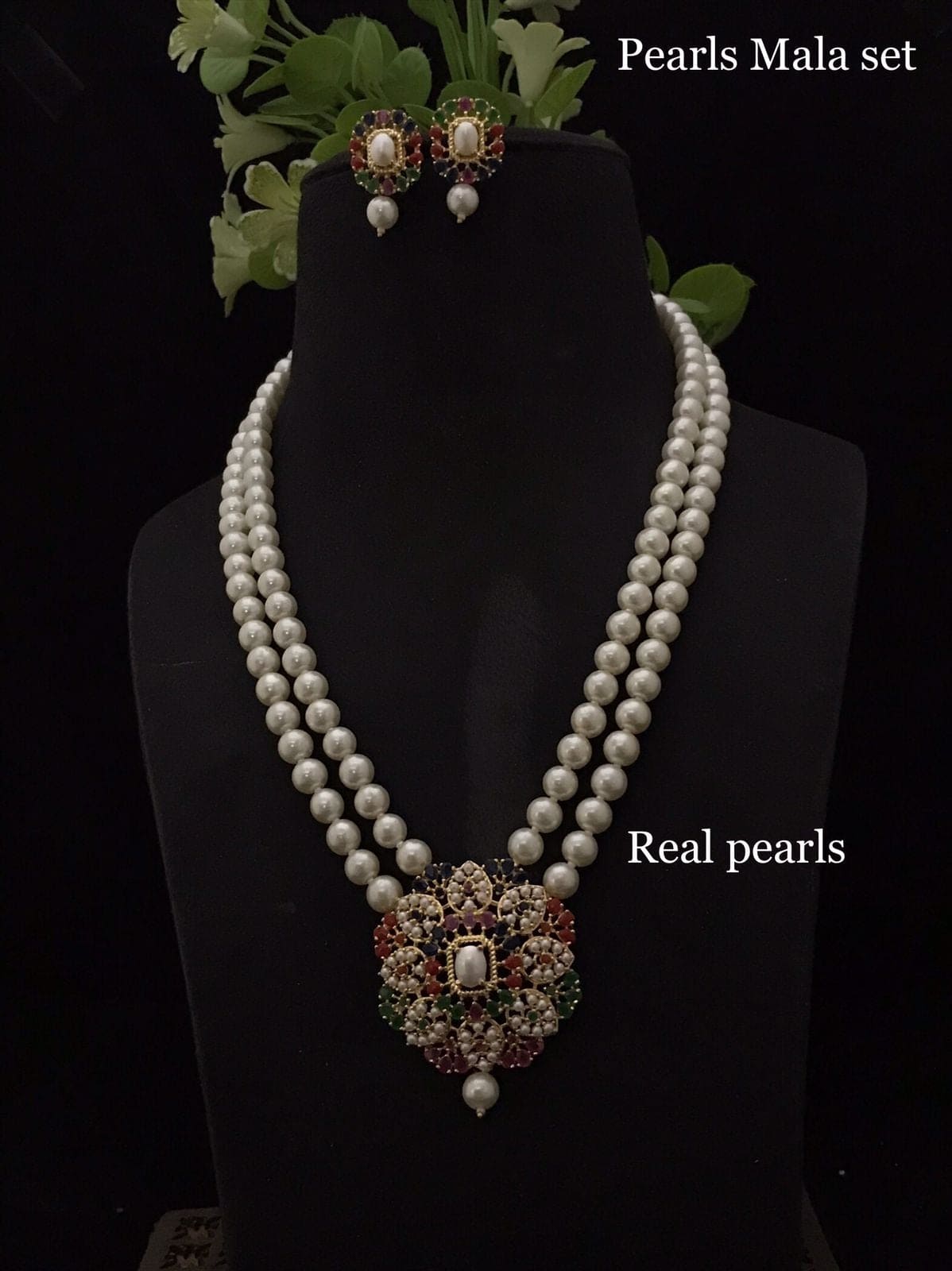 Laranya real pearl set