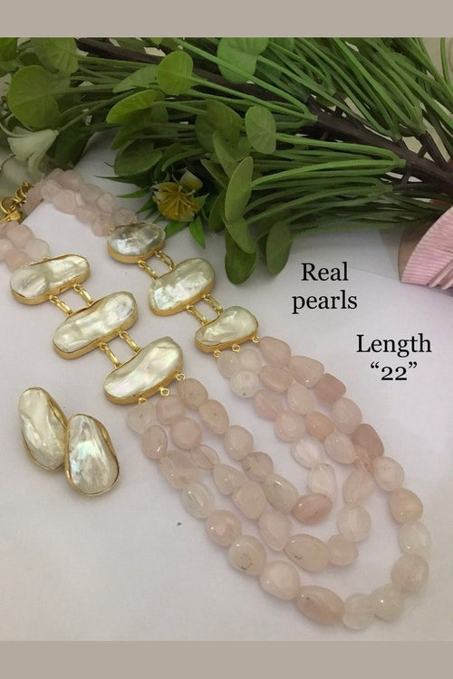 Real Pearl Sadiya Set