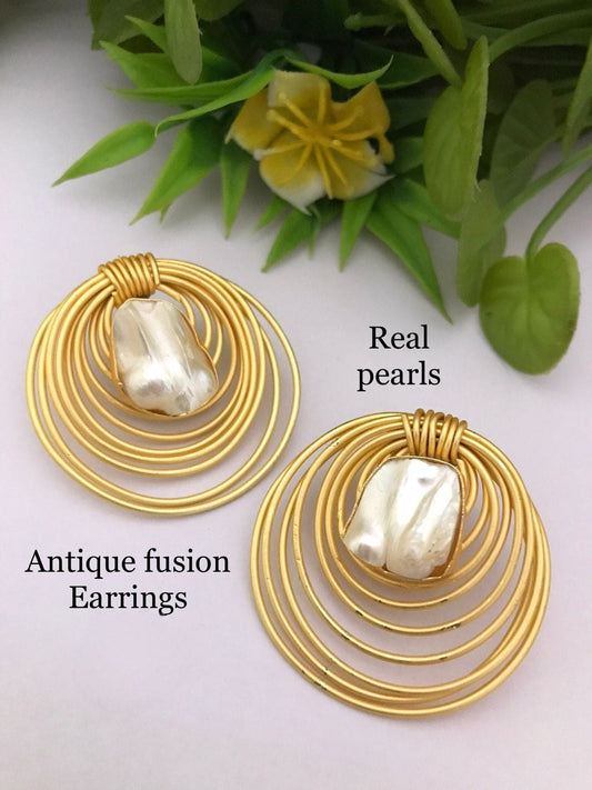 Real Pearl Krushna Earrings