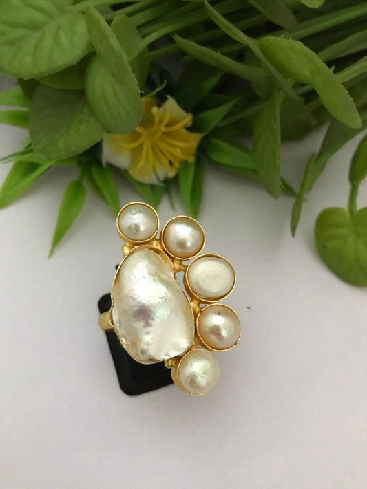 Real Pearl Monica Ring