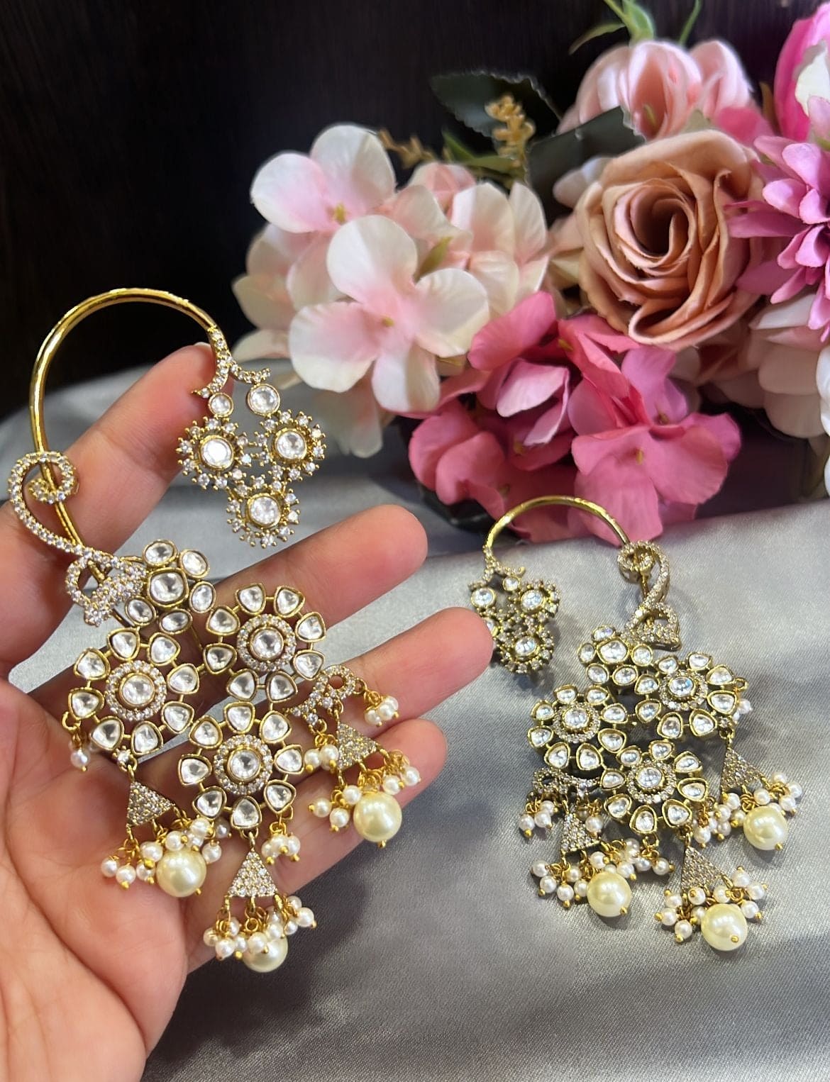 Karishma kundan Ear cuffs