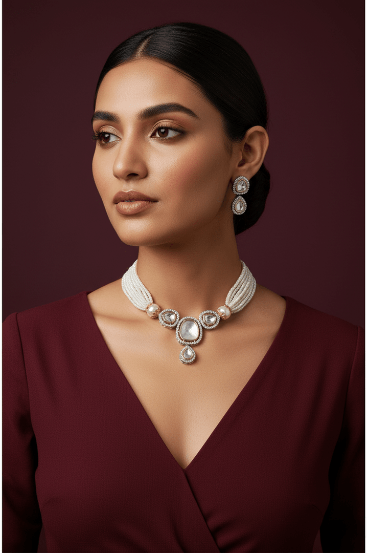 Polki kundan kavya set