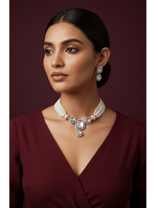 Polki kundan kavya set