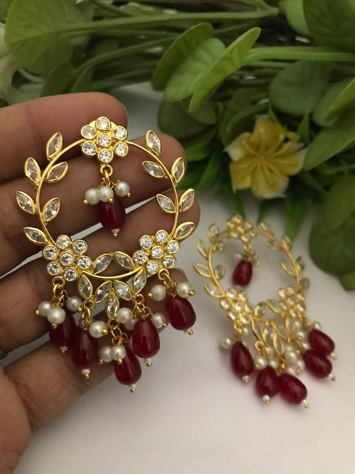 Mrida Ad Polki Earrings