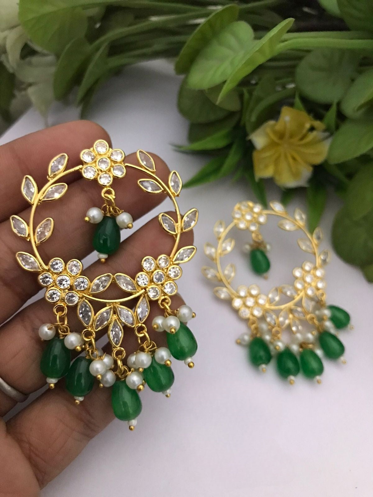 Mrida Ad Polki Earrings