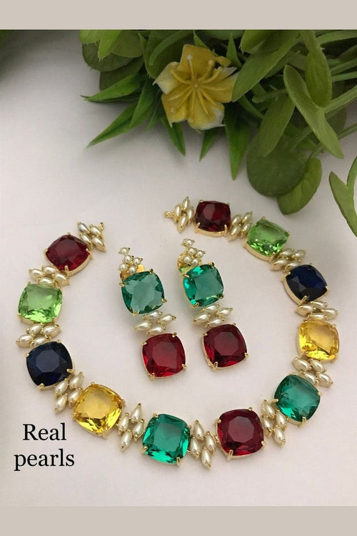 Yogita Real pearl set