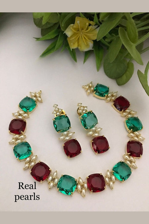 Yogita Real pearl set