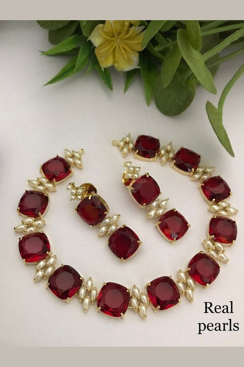 Yogita Real pearl set