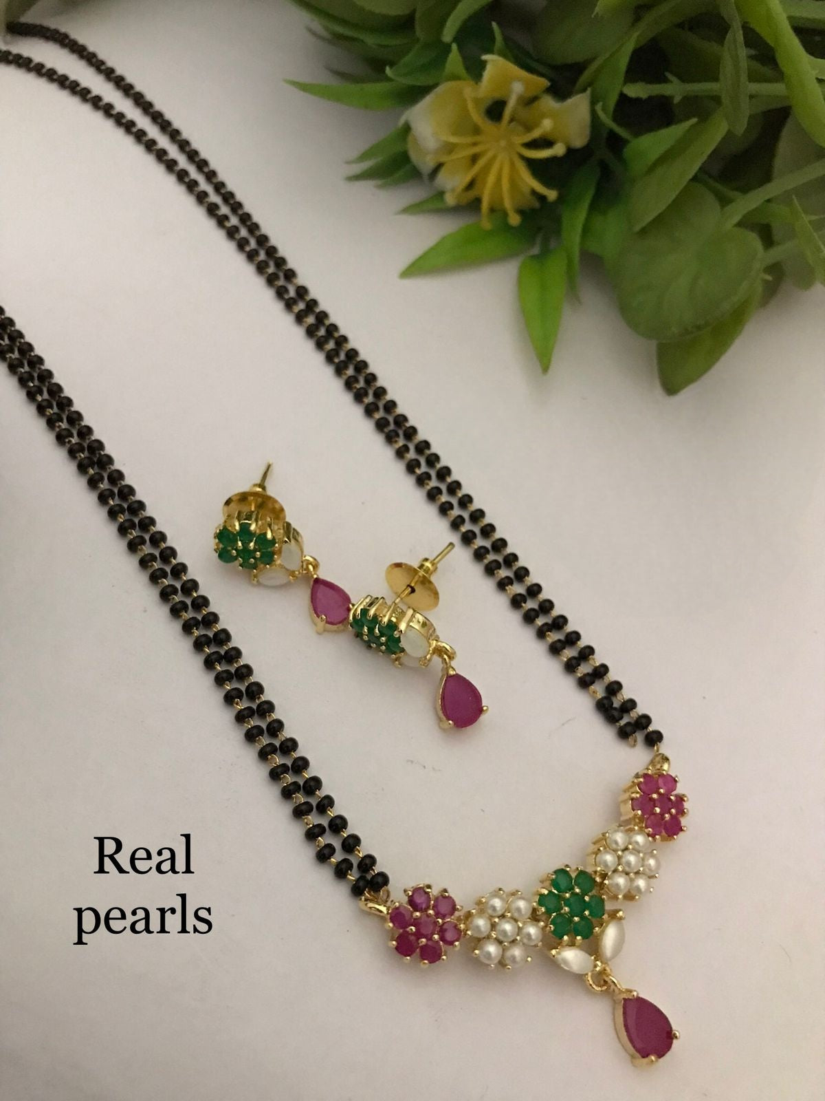 Real pearl kamakhaya mangalsutra