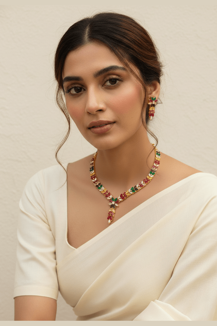 Real pearl kavitra set