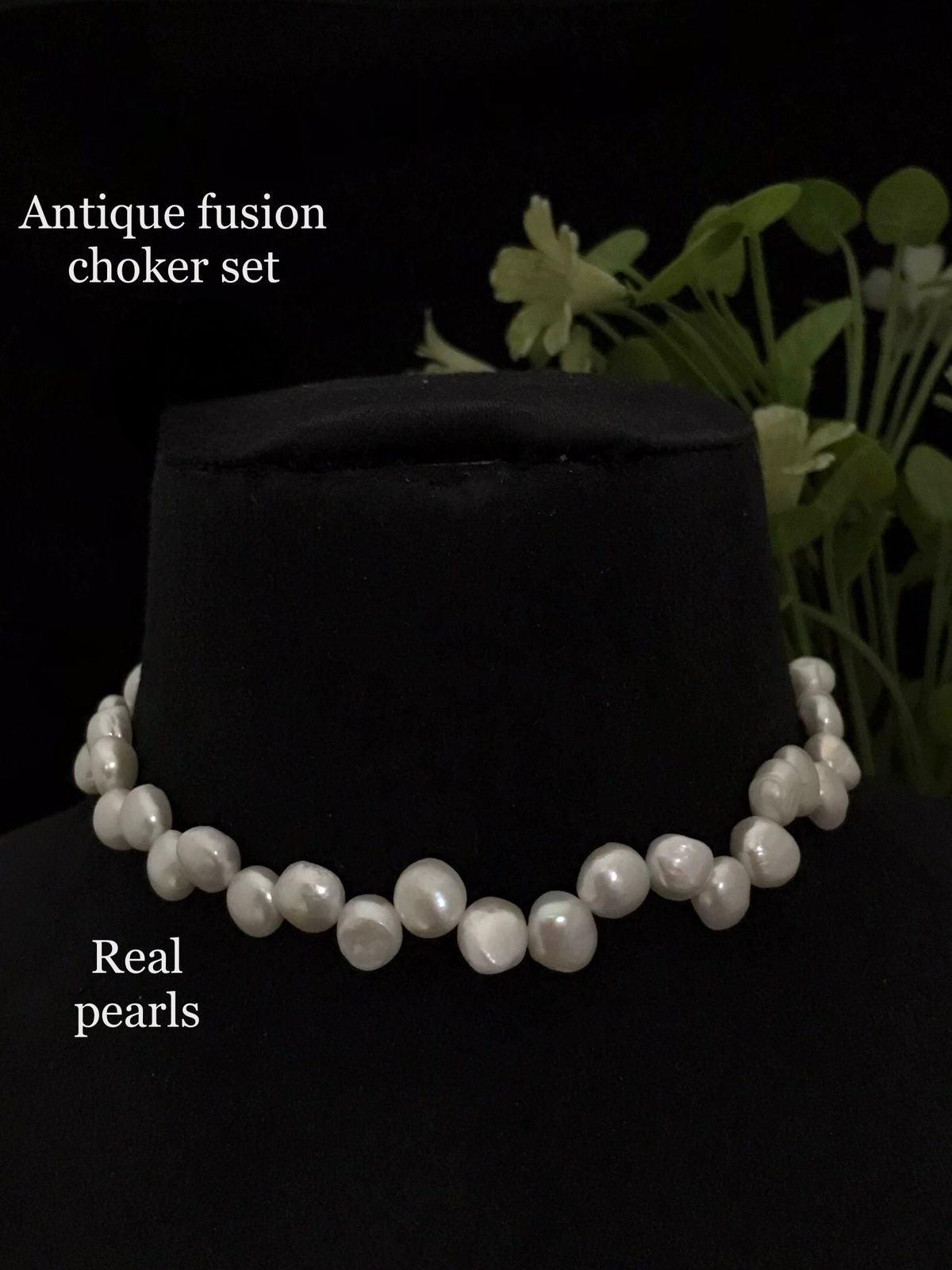 Real pearl Blakely choker set