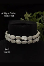 Real pearl Aryahi choker set