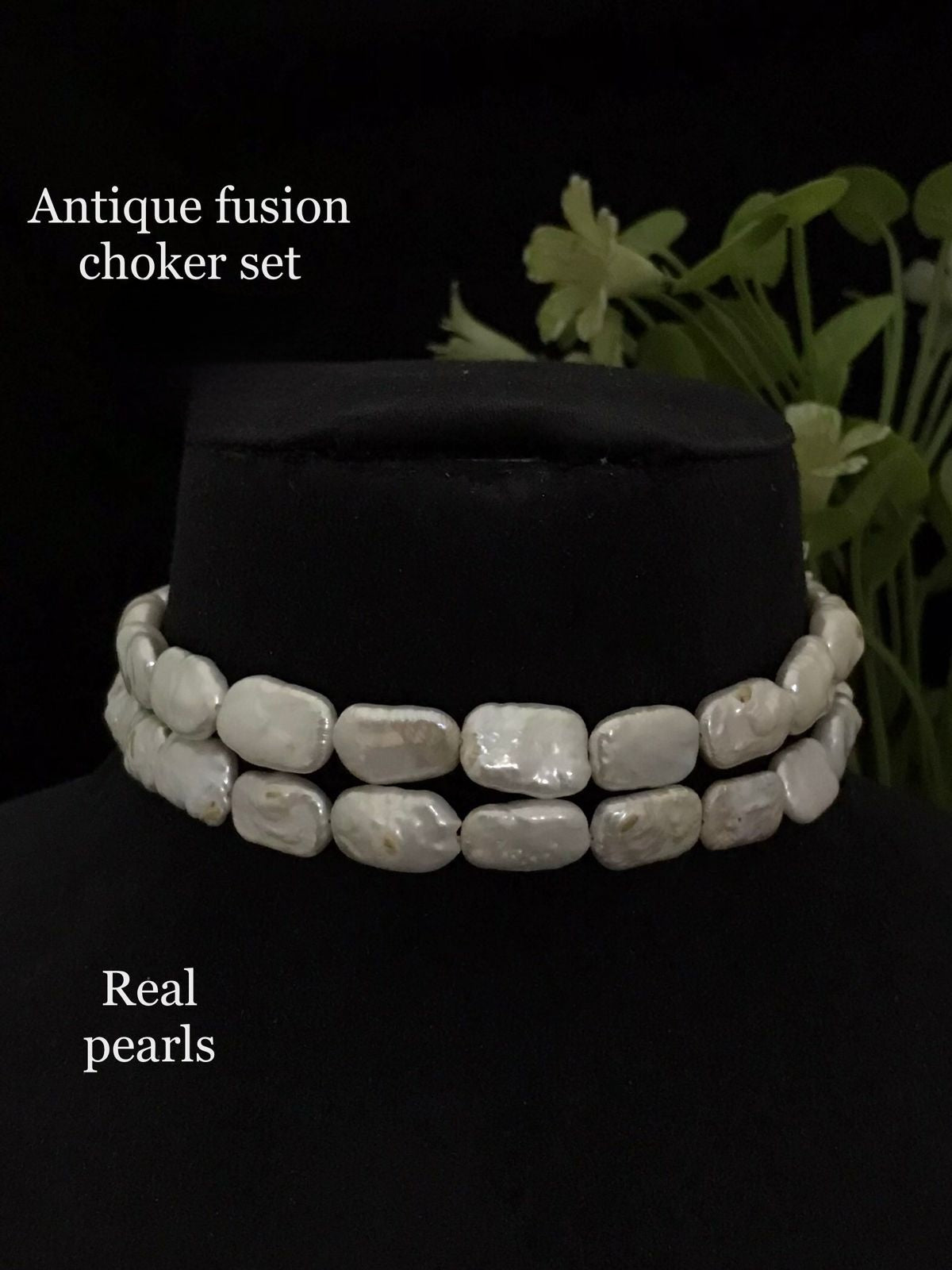 Real pearl Aryahi choker set