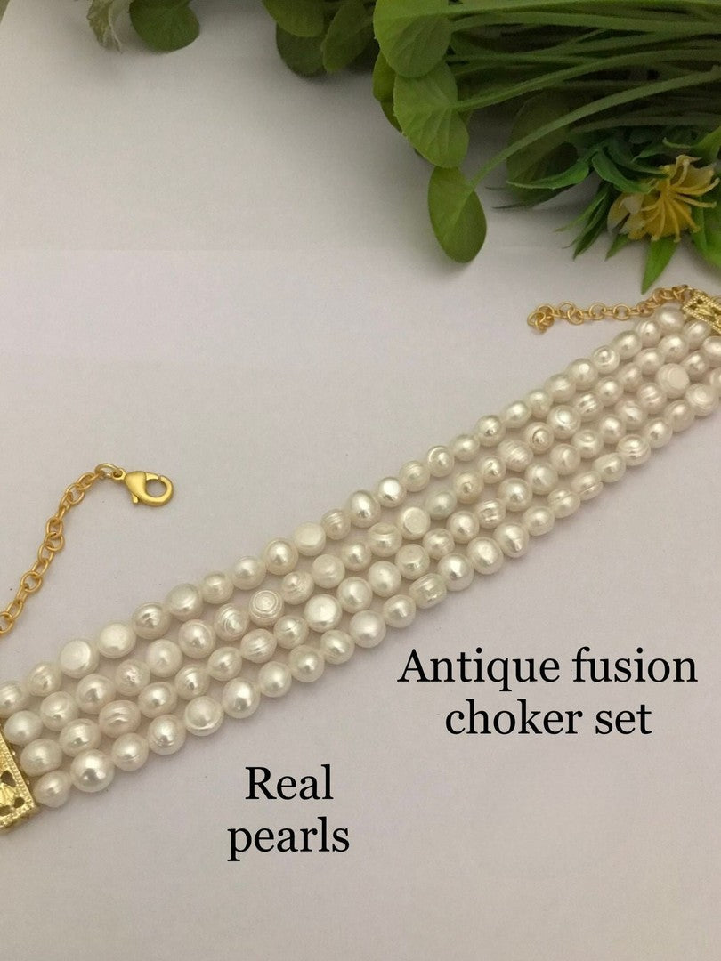 Real pearl avanya choker