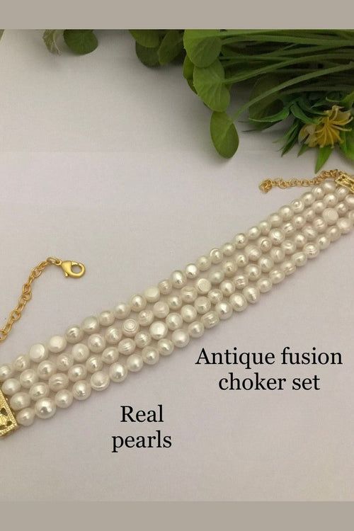 Real pearl avanya choker