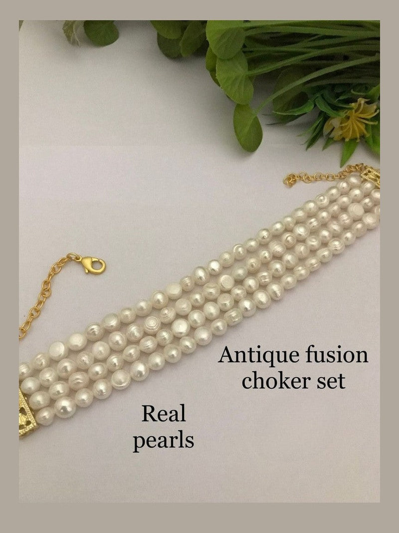 Real pearl avanya choker