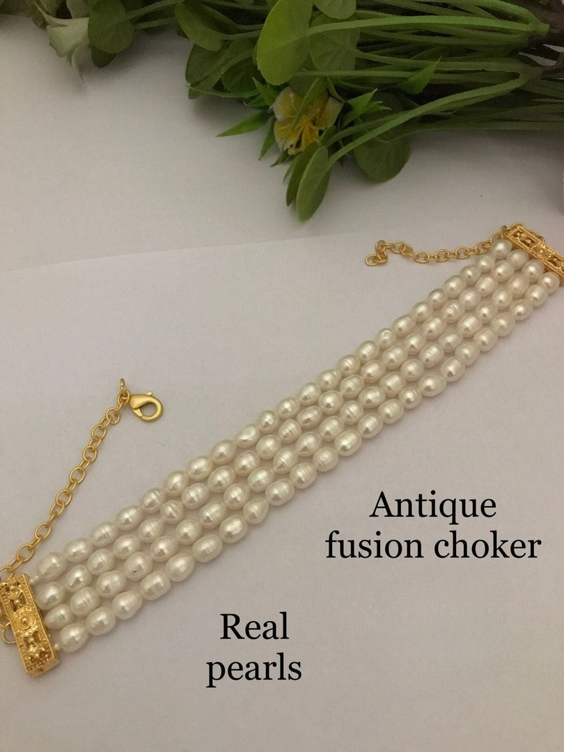 Real pearl avanya choker