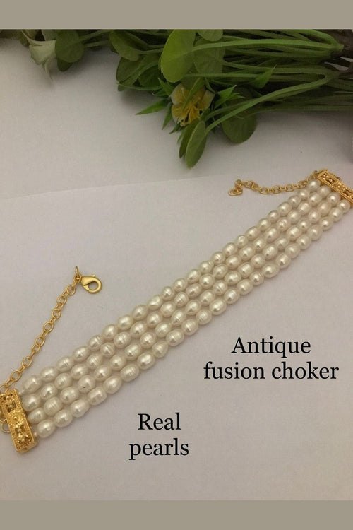 Real pearl avanya choker