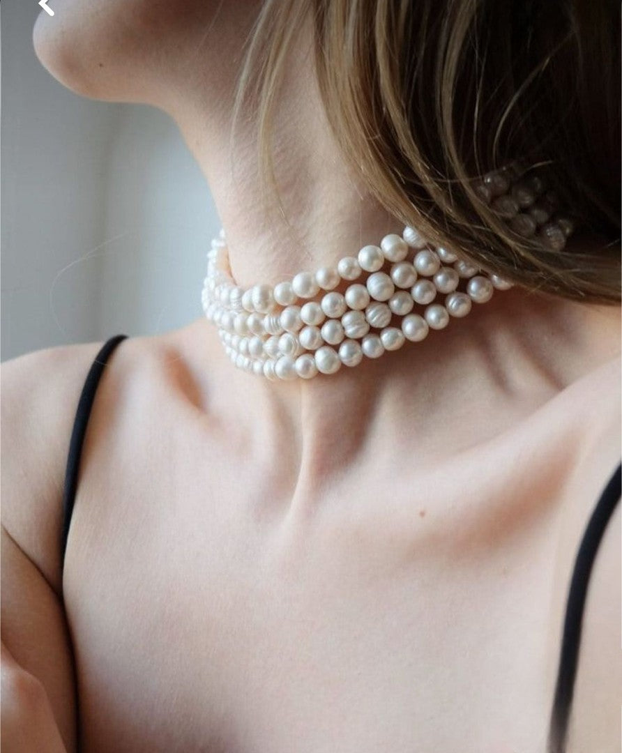 Real pearl avanya choker