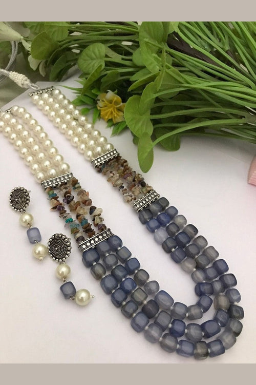 Semi precious Digambari Mala set