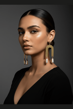 Ceria real peal earrings