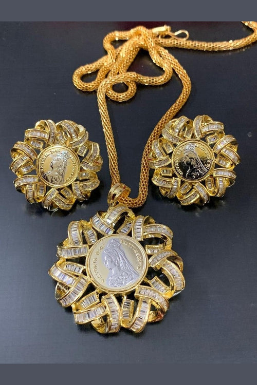 Harini Gold plated Ginni set