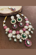 Anokhi Moissanite polki kundan set